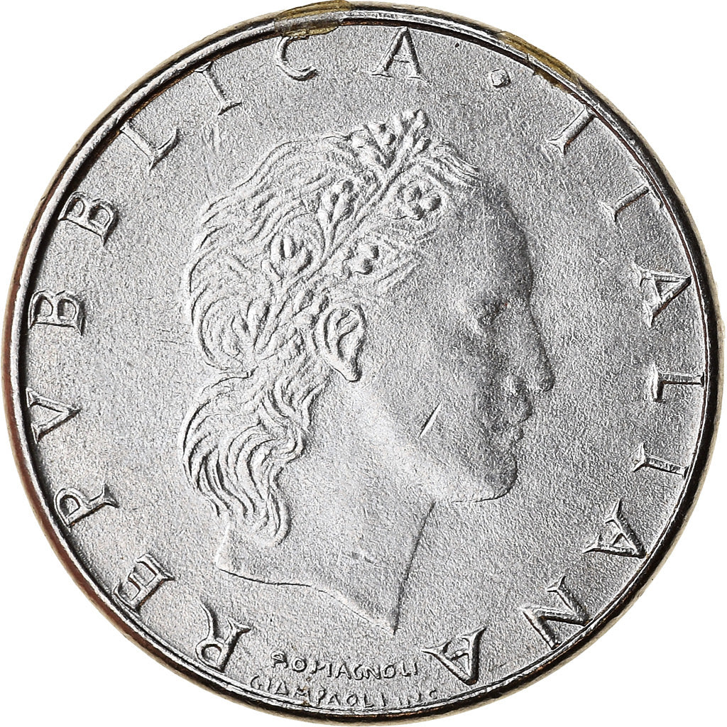 Moneta, Italia, 50 Lire, 1991, Rome, BB+, Acciaio inossidabile, KM:95.2