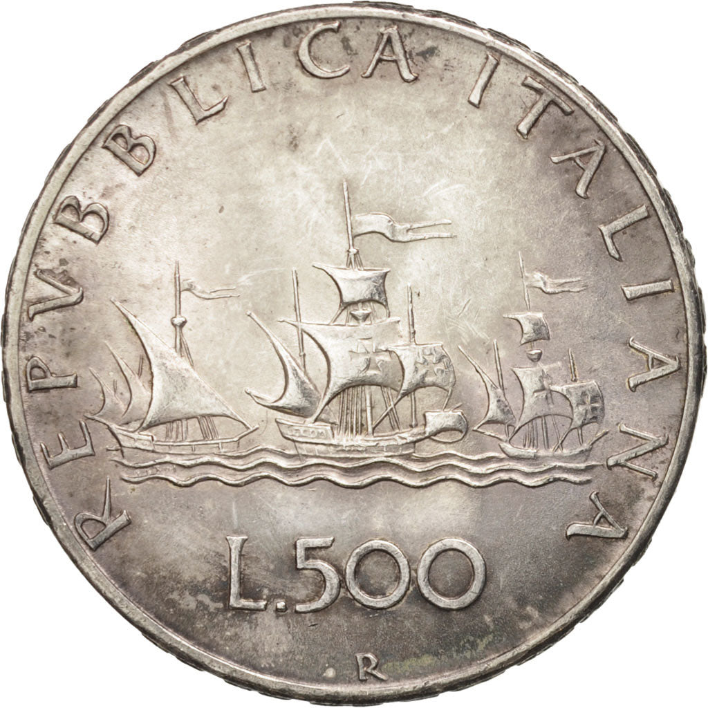 Italy, 500 Lire, 1966, Rome, AU(50-53), Silver, KM:98