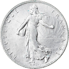 Coin, France, Semeuse, 2 Francs, 1916, Paris, AU(50-53), Silver, KM:845.1