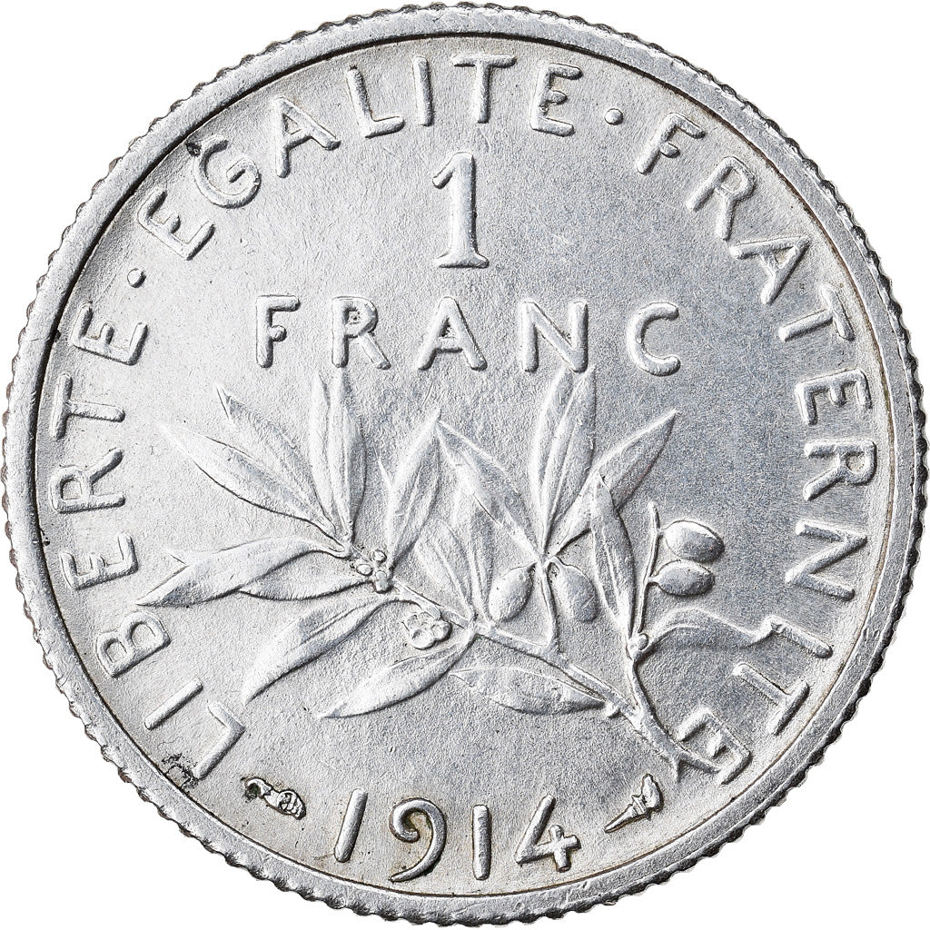 Monnaie, France, Semeuse, Franc, 1914, Paris, SUP+, Argent, Gadoury:467
