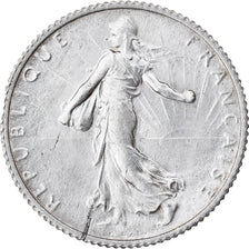 Munten, Frankrijk, Semeuse, Franc, 1918, Paris, ZF+, Zilver, KM:844.1