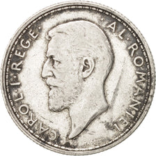 Romania, Carol I, 2 Lei, 1910, EF(40-45), Silver, KM:43