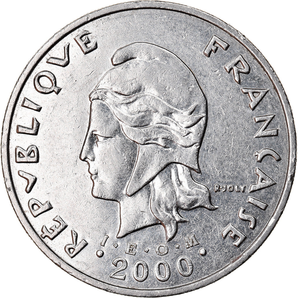 Coin, French Polynesia, 50 Francs, 2000, Paris, EF(40-45), Nickel, KM:13