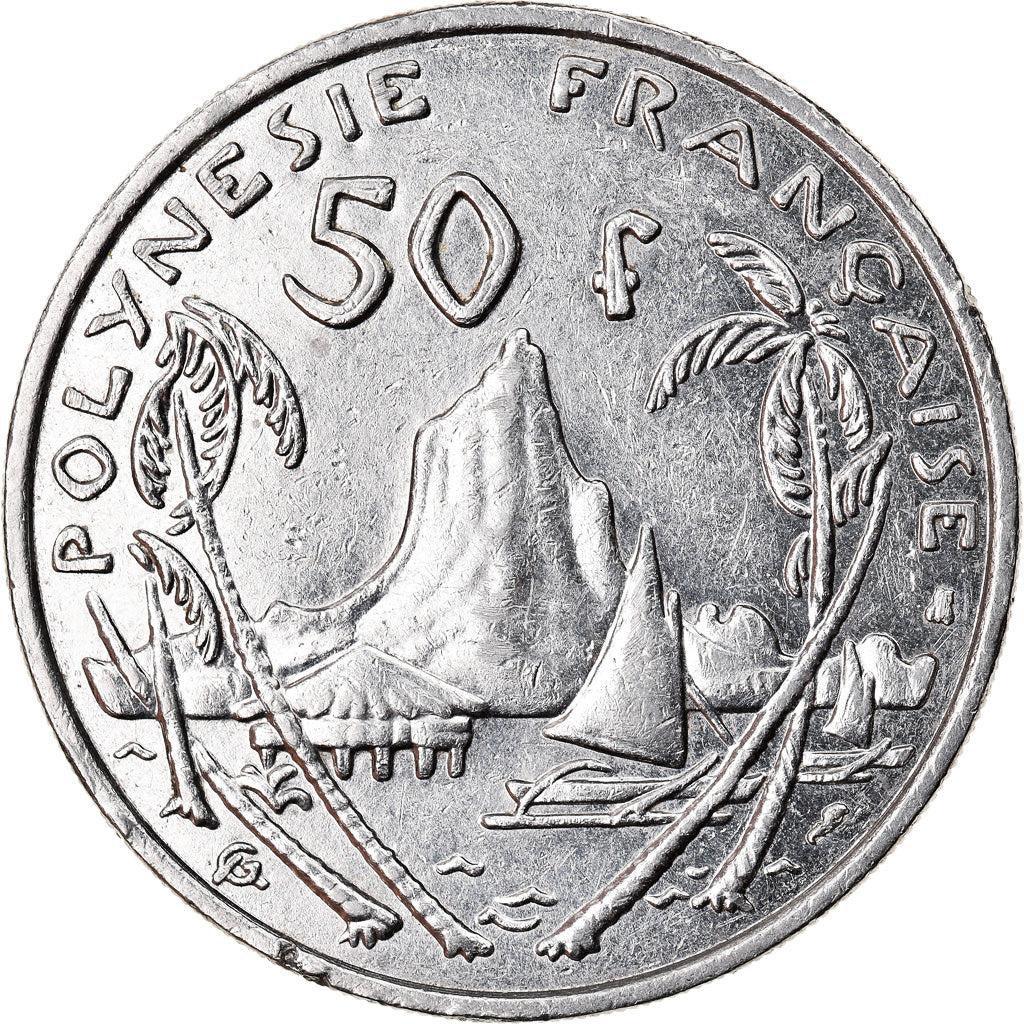 Coin, French Polynesia, 50 Francs, 2000, Paris, EF(40-45), Nickel, KM:13