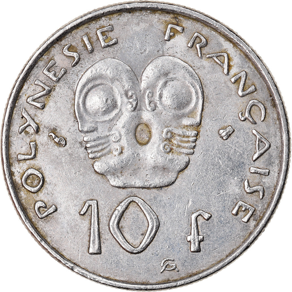 Moneda, Polinesia francesa, 10 Francs, 1998, Paris, MBC, Níquel, KM:8