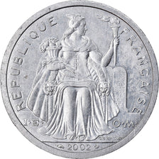 Coin, French Polynesia, 2 Francs, 2002, Paris, MS(63), Aluminum, KM:10
