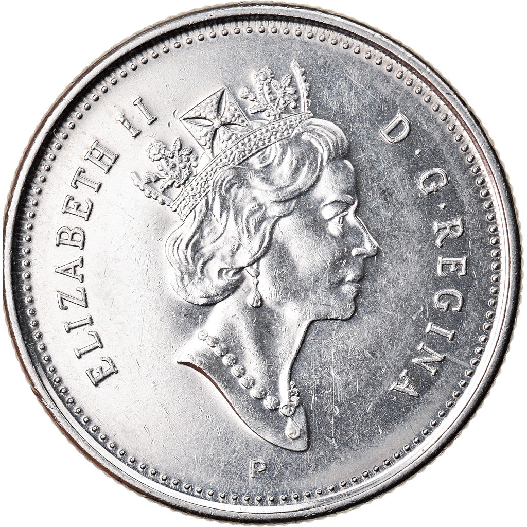 Moeda, Canadá, Elizabeth II, 25 Cents, 2001, Royal Canadian Mint, Ottawa