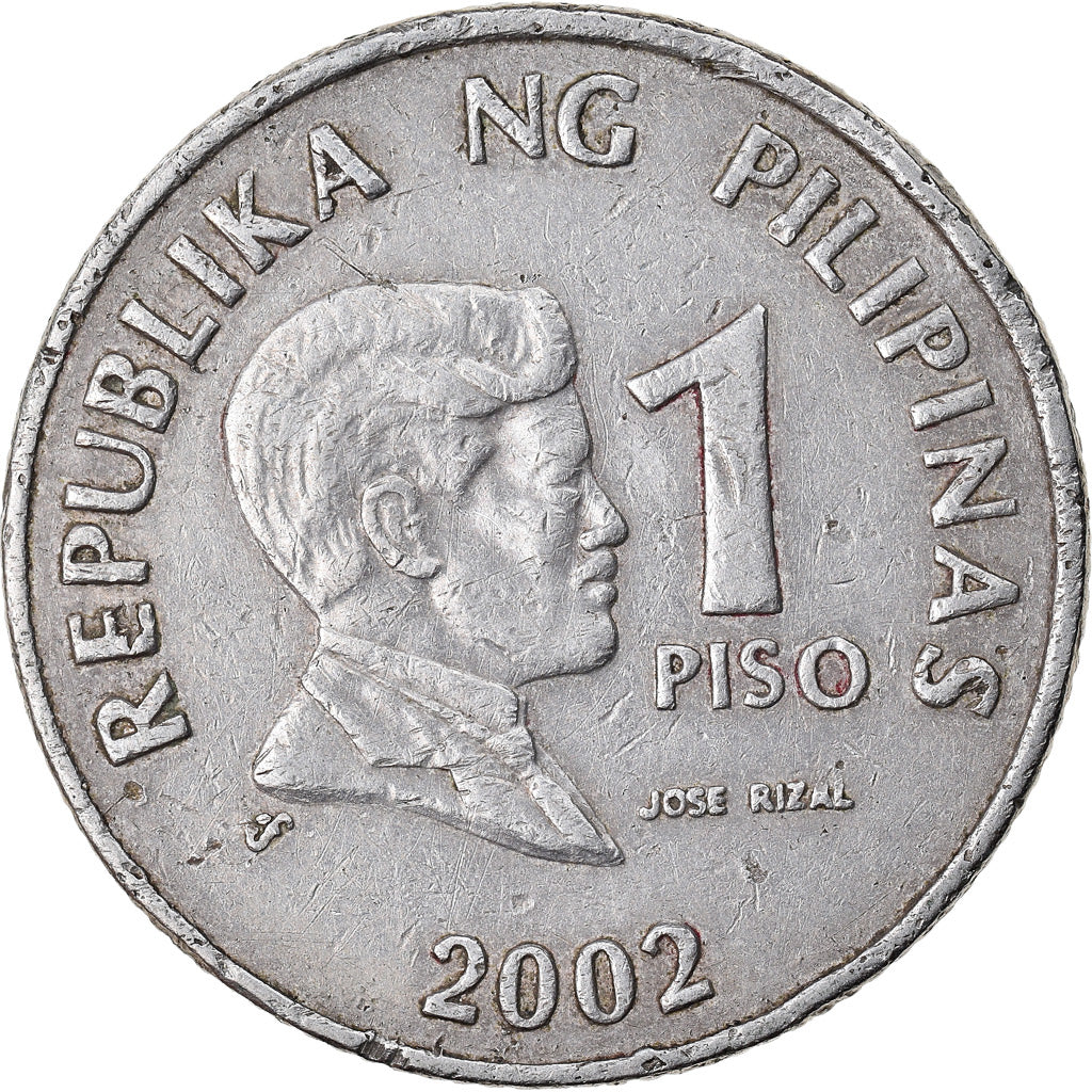 Moneda, Filipinas, Piso, 2002, BC+, Cobre - níquel, KM:269