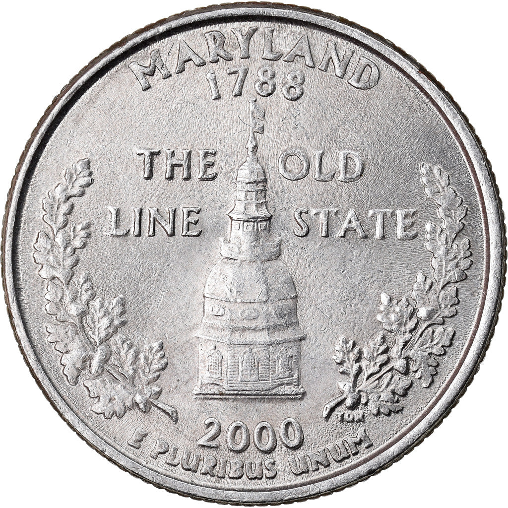 Moeda, Estados Unidos da América, Maryland, Quarter, 2000, U.S. Mint
