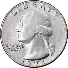 Coin, United States, Washington Quarter, Quarter, 1971, U.S. Mint, Denver