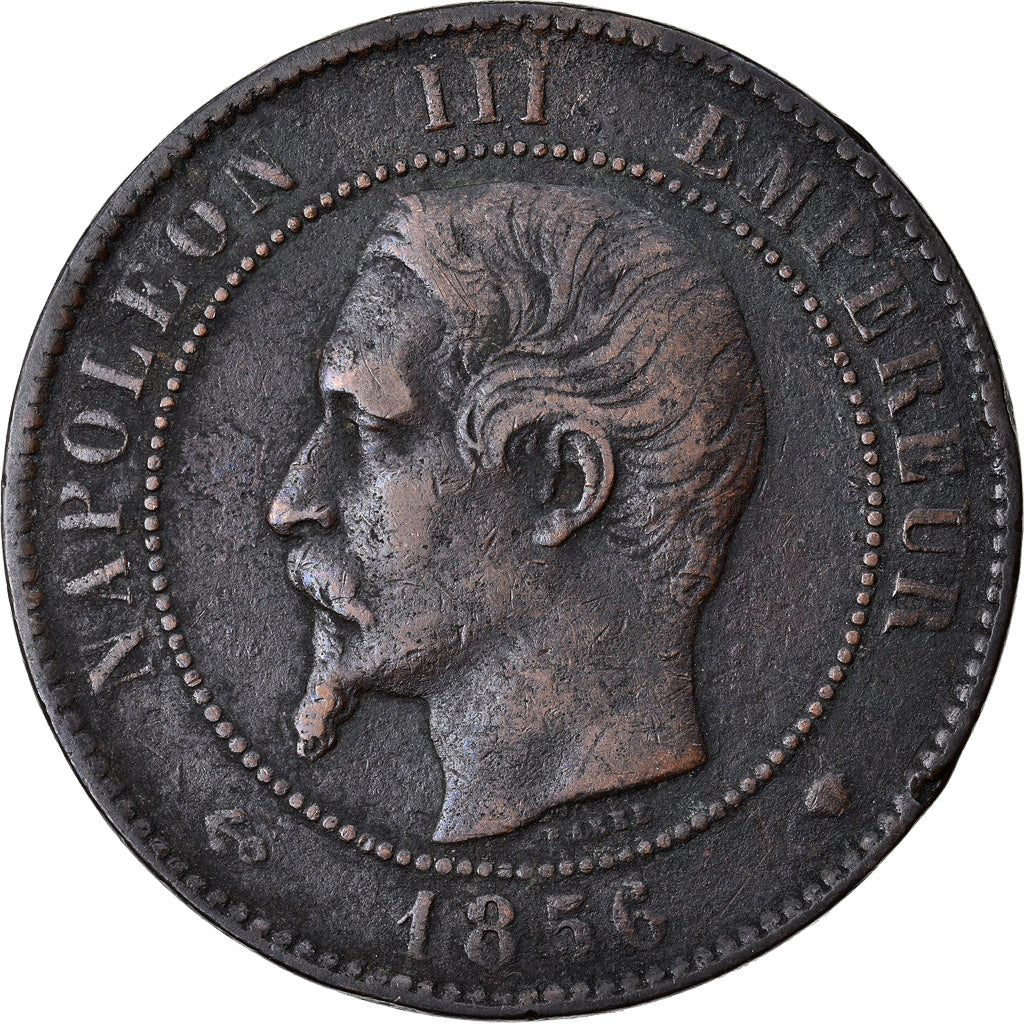 Coin, France, Napoleon III, Napoléon III, 10 Centimes, 1856, Marseille