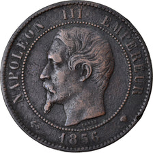 Moeda, França, Napoleon III, Napoléon III, 10 Centimes, 1856, Marseille