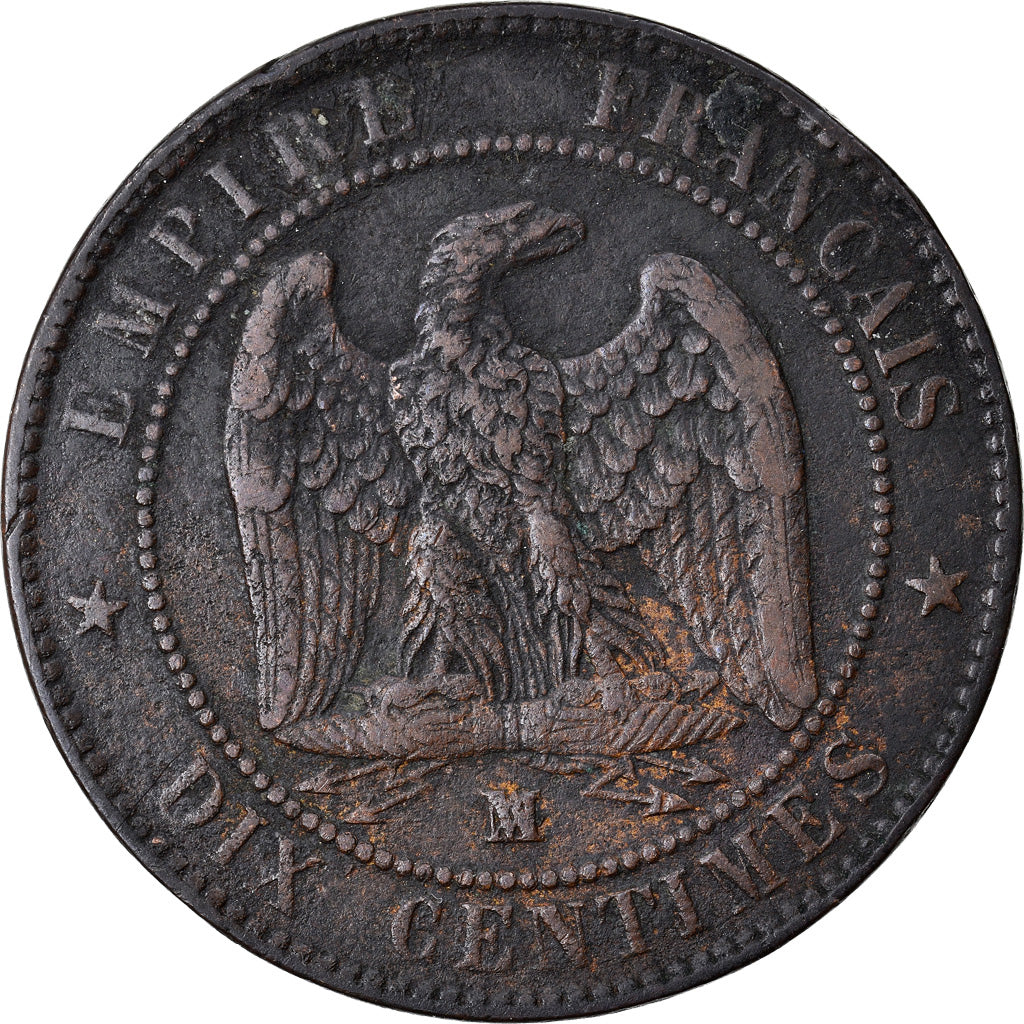 Coin, France, Napoleon III, Napoléon III, 10 Centimes, 1856, Marseille