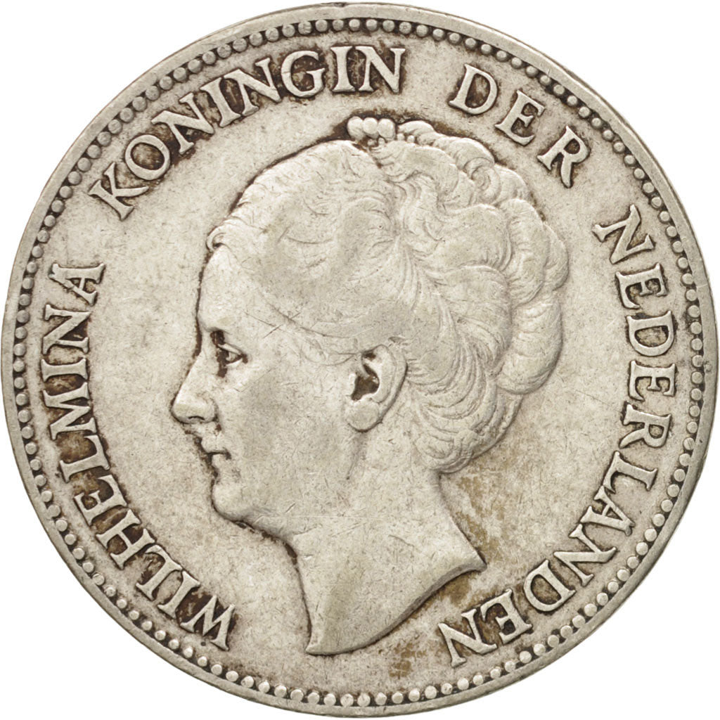 Netherlands, Wilhelmina I, Gulden, 1923, EF(40-45), Silver, KM:161.1