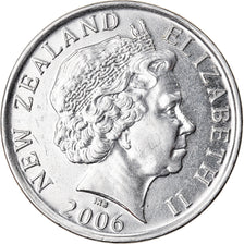 Moeda, Nova Zelândia, Elizabeth II, 50 Cents, 2006, EF(40-45), Aço Niquelado