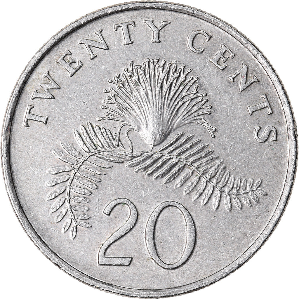 Monnaie, Singapour, 20 Cents, 1996, Singapore Mint, TTB, Copper-nickel, KM:101