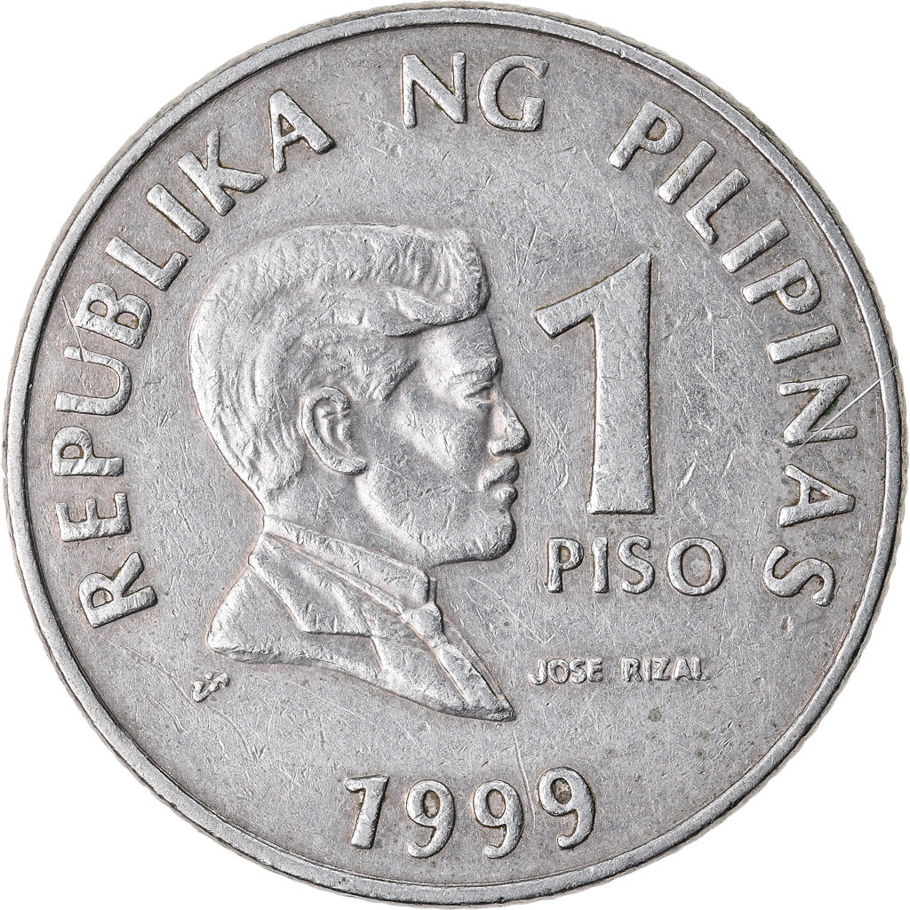 Coin, Philippines, Piso, 1999, EF(40-45), Copper-nickel, KM:269