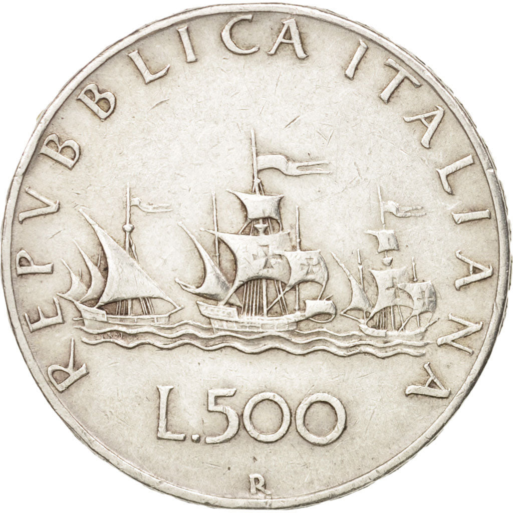 Italy, 500 Lire, 1958, Rome, EF(40-45), Silver, KM:98
