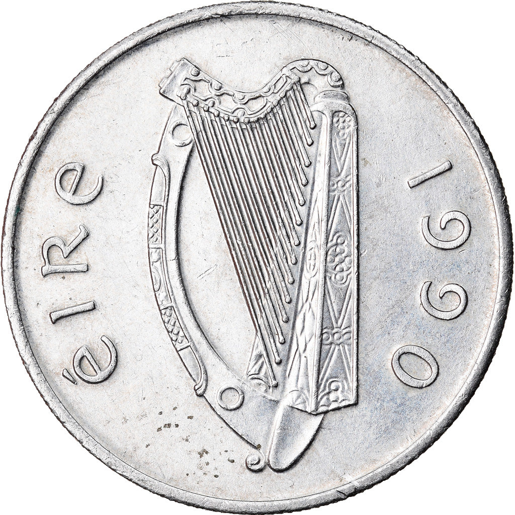 Coin, IRELAND REPUBLIC, 5 Pence, 1990, EF(40-45), Copper-nickel, KM:22