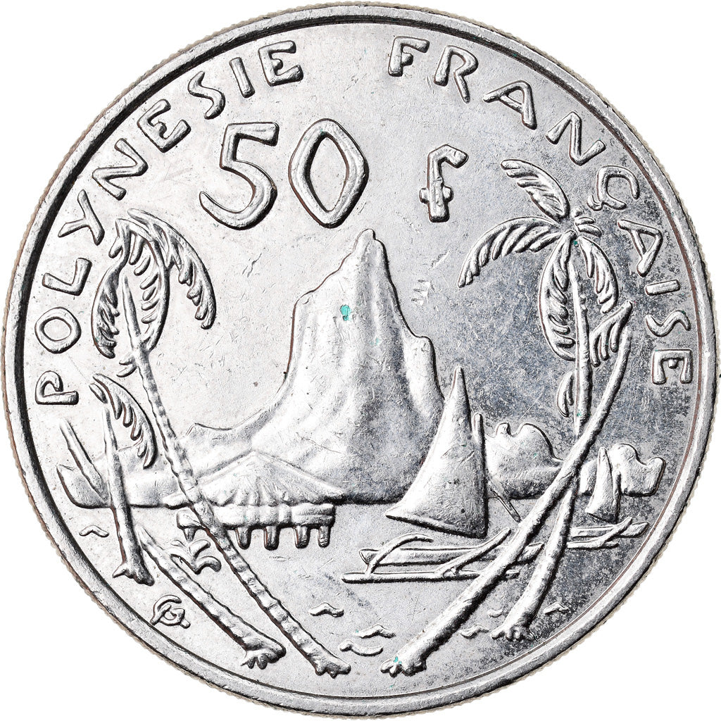 Coin, French Polynesia, 50 Francs, 2003, Paris, EF(40-45), Nickel, KM:13