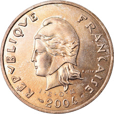 Moneta, Polinesia francese, 100 Francs, 2004, Paris, BB+, Nichel-bronzo, KM:14