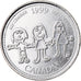 Coin, Canada, Elizabeth II, 25 Cents, 1999, Royal Canadian Mint, Ottawa