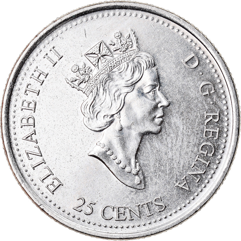 Coin, Canada, Elizabeth II, 25 Cents, 1999, Royal Canadian Mint, Ottawa