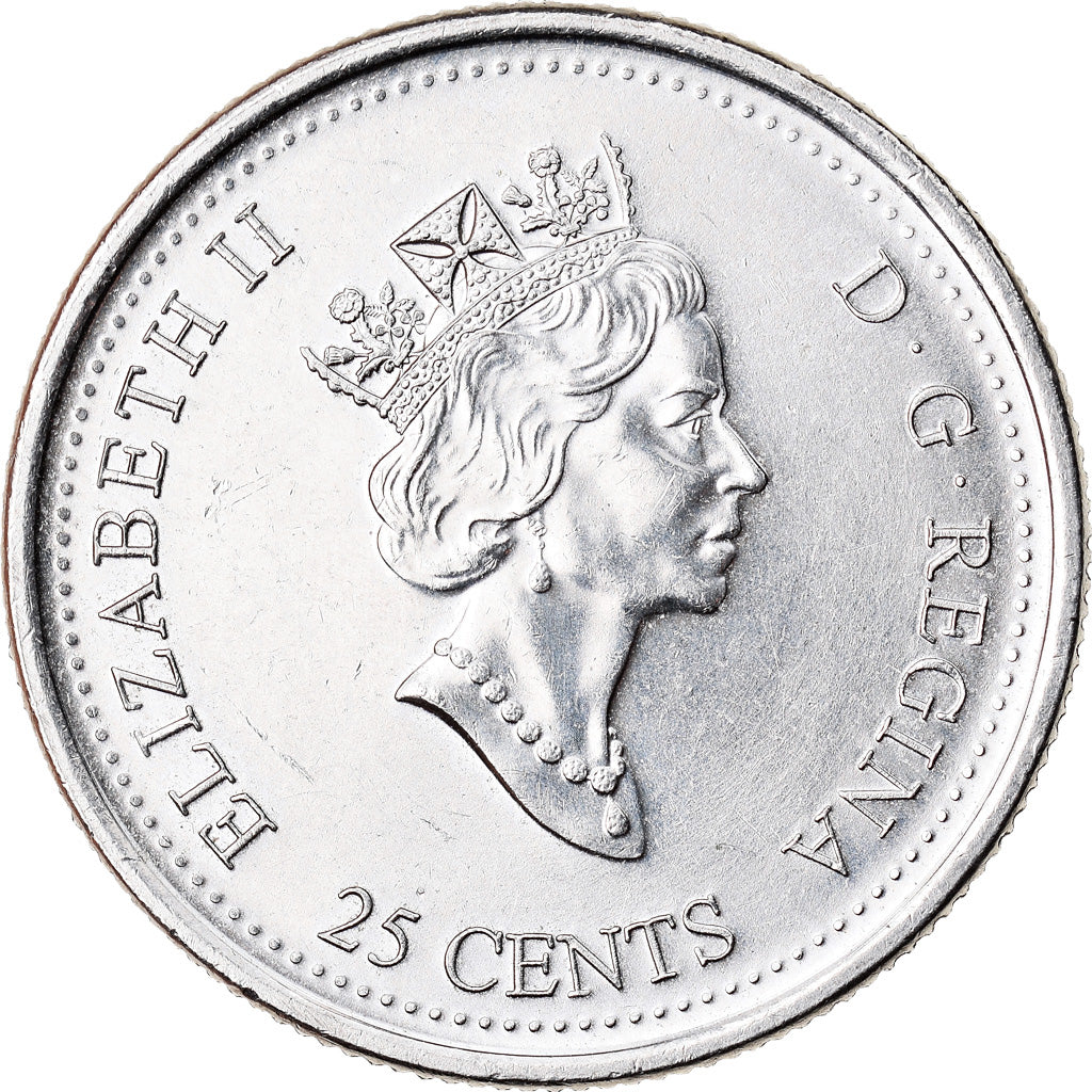 Coin, Canada, Elizabeth II, 25 Cents, 1999, Royal Canadian Mint, Ottawa