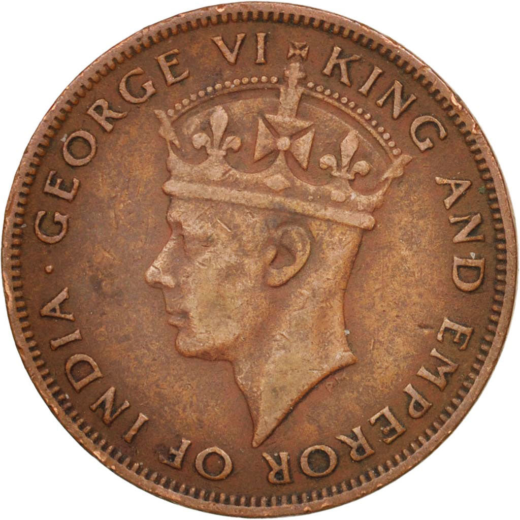British Honduras, George VI, Cent, 1944, EF(40-45), Bronze, KM:21