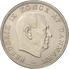 Denmark, Frederik IX,5 Kroner,1962,Copenhagen, AU(55-58),Copper-nickel,KM 853.1