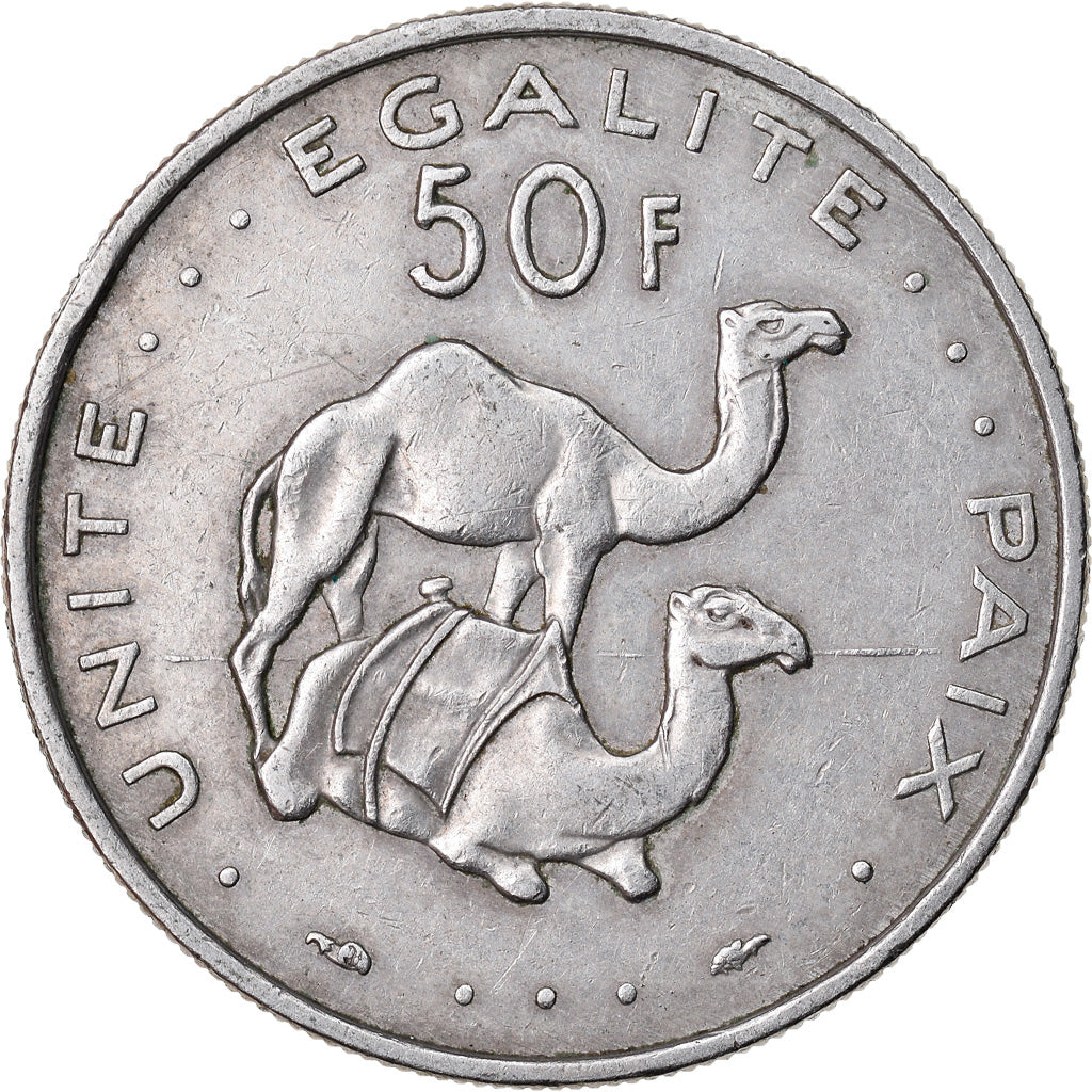 Monnaie, Djibouti, 50 Francs, 1983, Paris, TTB, Copper-nickel, KM:25