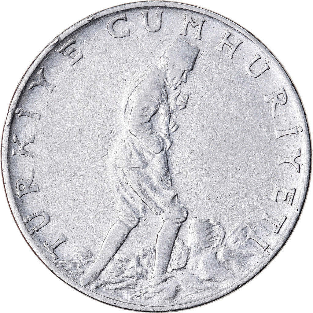 Coin, Turkey, 2-1/2 Lira, 1961, EF(40-45), Stainless Steel, KM:893.1