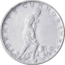 Coin, Turkey, 2-1/2 Lira, 1961, EF(40-45), Stainless Steel, KM:893.1