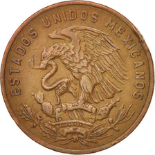Mexico, 20 Centavos, 1957, Mexico City, AU(50-53), Bronze, KM:440