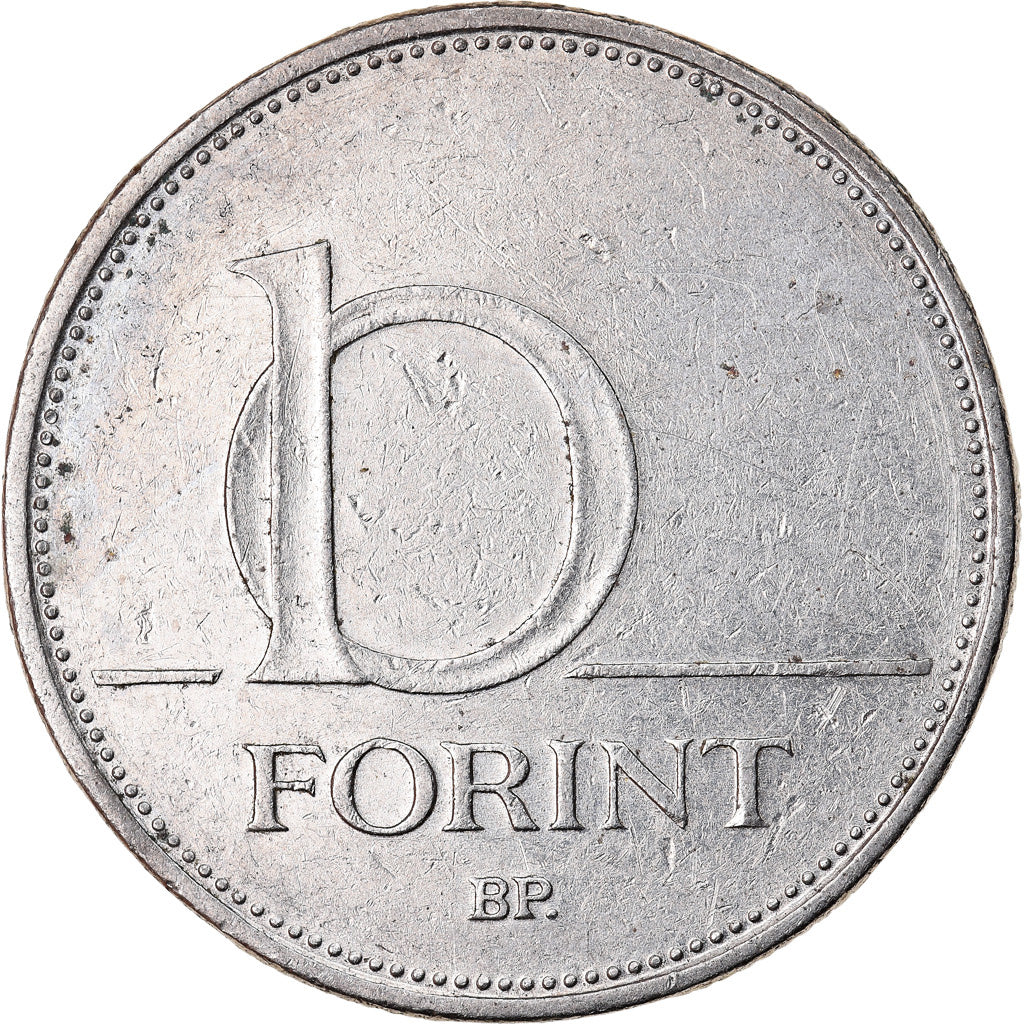 Münze, Ungarn, 10 Forint, 1995, S+, Copper-nickel, KM:695