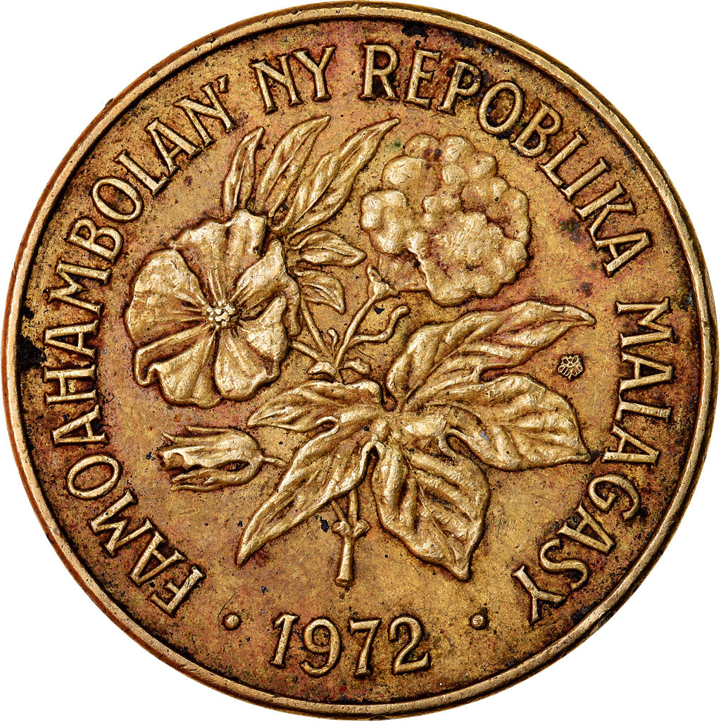 Monnaie, Madagascar, 20 Francs, 4 Ariary, 1972, Paris, TTB, Aluminum-Bronze