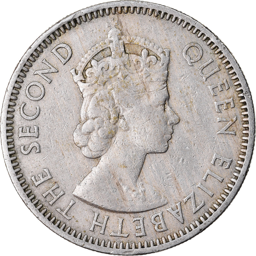 Moneta, Państwa Wschodnich Karaibów, Elizabeth II, 25 Cents, 1965, EF(40-45)