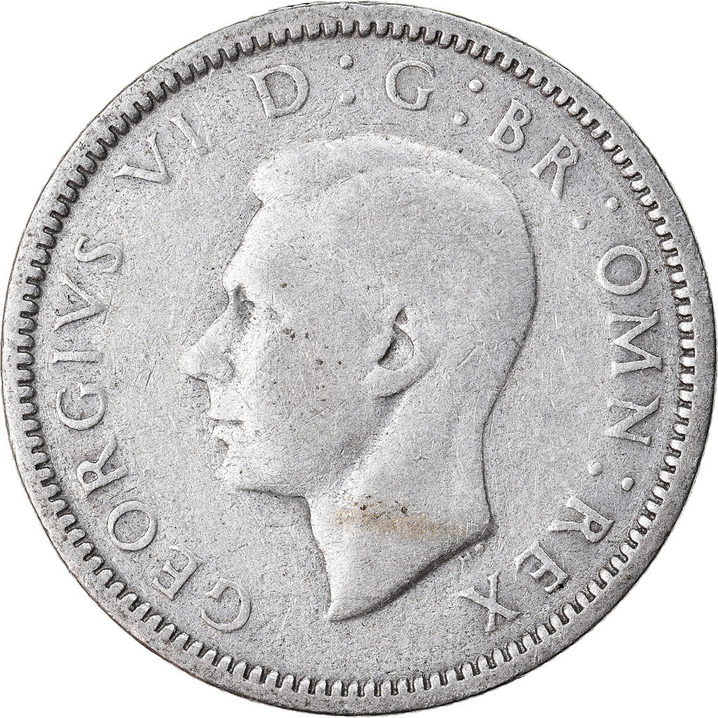 Moneta, Gran Bretagna, George VI, 6 Pence, 1946, MB+, Argento, KM:852