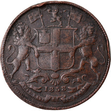 Coin, INDIA-BRITISH, 1/4 Anna, 1858, Heaton, Birmingham, VF(20-25), Copper