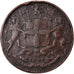 Coin, INDIA-BRITISH, 1/4 Anna, 1858, Heaton, Birmingham, VF(20-25), Copper