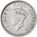 Coin, INDIA-BRITISH, George VI, 1/2 Rupee, 1941, EF(40-45), Silver, KM:551