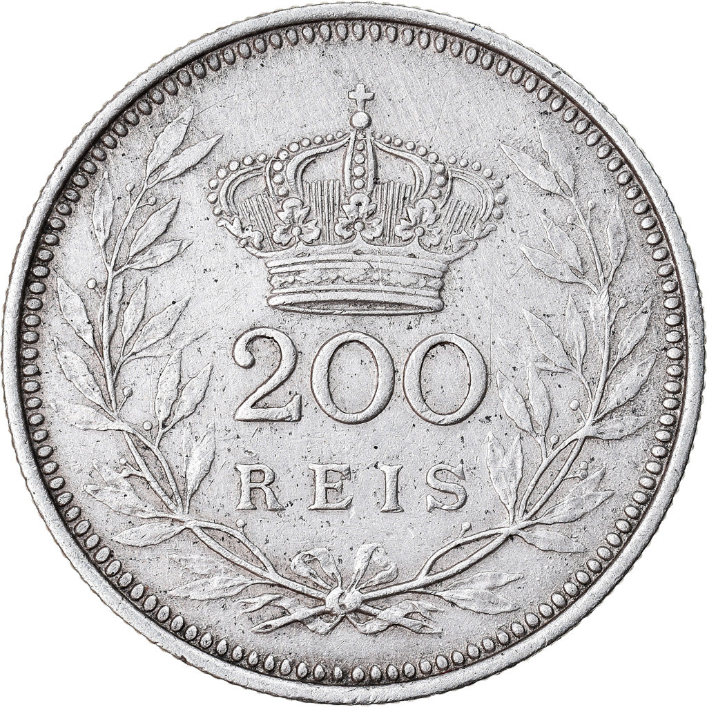 Coin, Portugal, Manuel II, 200 Reis, 1909, Paris, VF(30-35), Silver, KM:549
