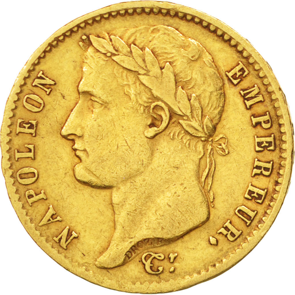 France, Napoléon I, 20 Francs, 1808, Paris, EF(40-45),Gold,KM:687.1,Gadoury 1024