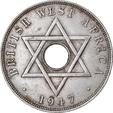 Munten, BRITS WEST AFRIKA, George VI, Penny, 1947, ZF, Copper-nickel, KM:19