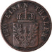 Moeda, Estados Alemães, PRUSSIA, Friedrich Wilhelm IV, 3 Pfennig, 1860, Berlin