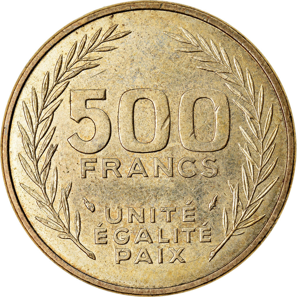 Münze, Dschibuti, 500 Francs, 1989, Paris, SS+, Aluminum-Bronze, KM:27