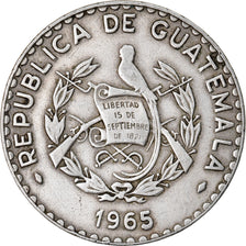 Coin, Guatemala, 25 Centavos, 1965, EF(40-45), Copper-nickel, KM:268
