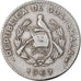 Moneta, Guatemala, 5 Centavos, 1967, BB, Rame-nichel, KM:266.1