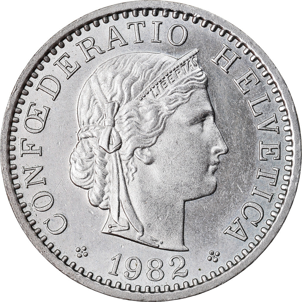 Monnaie, Suisse, 20 Rappen, 1982, Bern, BE, TTB+, Copper-nickel, KM:29a