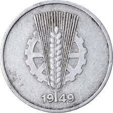 Moneta, REPUBBLICA DEMOCRATICA TEDESCA, 10 Pfennig, 1949, Berlin, BB, Alluminio
